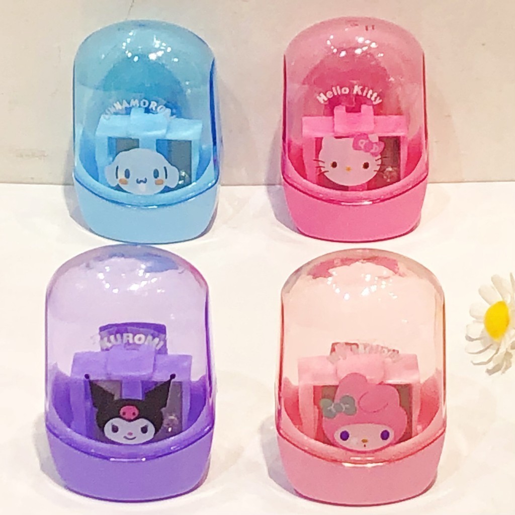

WYNOLSHOP RAUTAN SANRIO / SERUTAN PENSIL 2 LUBANG / PENCIL SHARPENER CINNAMOROL MELODY KUROMI
