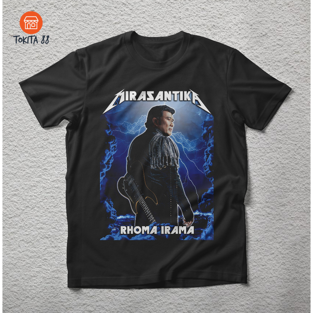KAOS RHOMA IRAMA MIRASANTIKA TSHIRT MUSIK RAJA DANGDUT FORSA | T-Shirt Musik plesetan BAJU VINTAGE