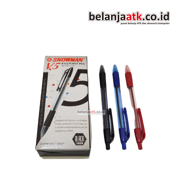 

Pulpen/Bolpen/Bolpoin V5 0,7 mm (Hitam, Merah, Biru)