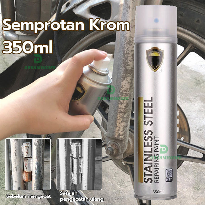 

Cat Semprot Chrome 350ml Cat semprot Sapporo berlapis krom dari baja tahan karat berlapis krom Pelapisan krom cat metalik otomotif