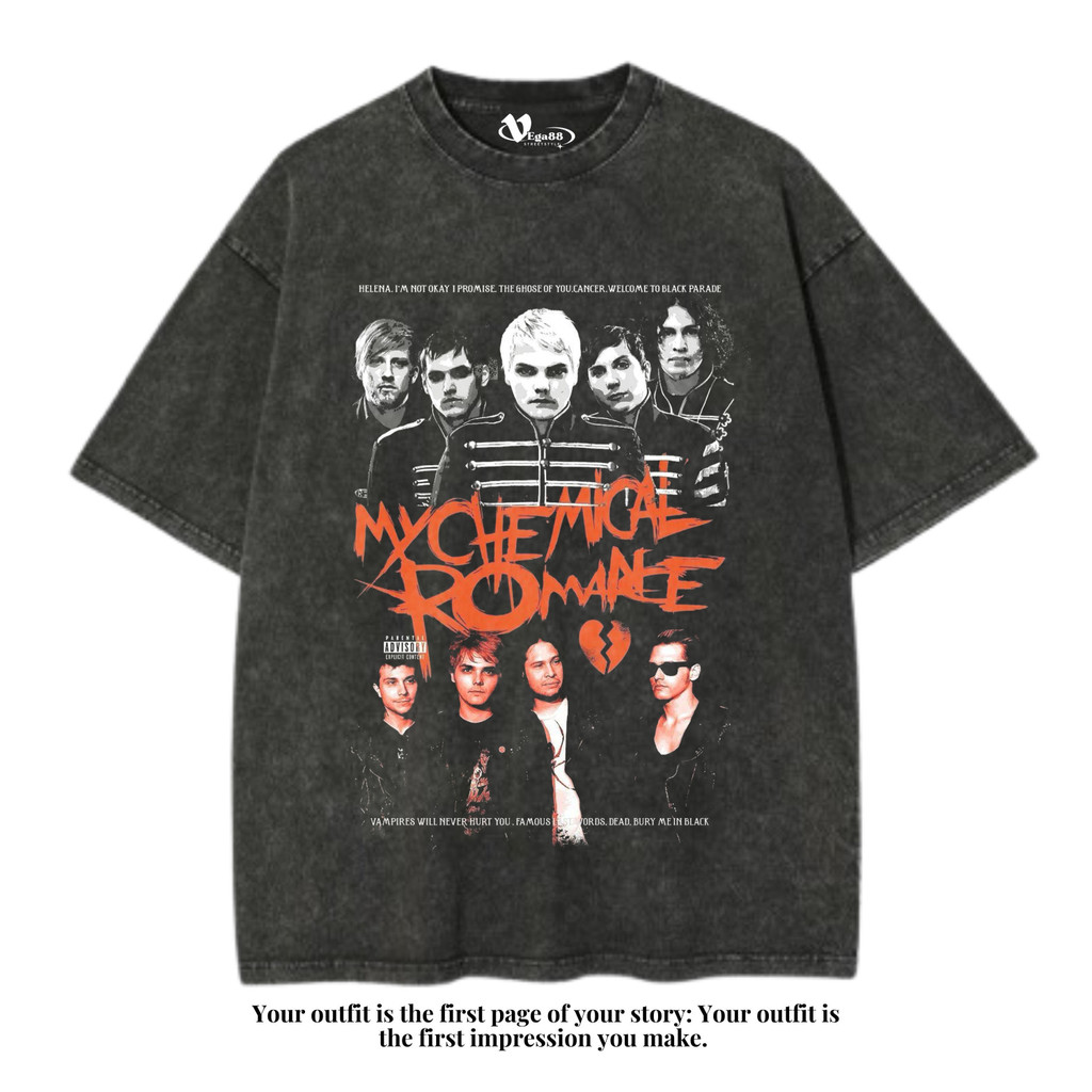 VEGA88 *my chemical romance helena* Kaos oversize | t-shirt oversized | kaos washed | washing | vint