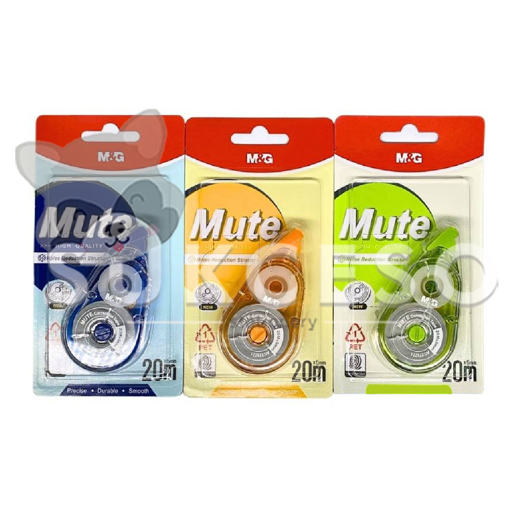 

M&G Correction Tape 20M x 5mm Durable/Effortless/Mute - Pita Koreksi SATUAN Murah