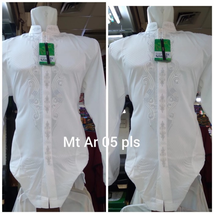 Pakaian Formal Pria Baju koko al-mia MT lengan Polos Original Produk - ptih_ktg_smping, XS