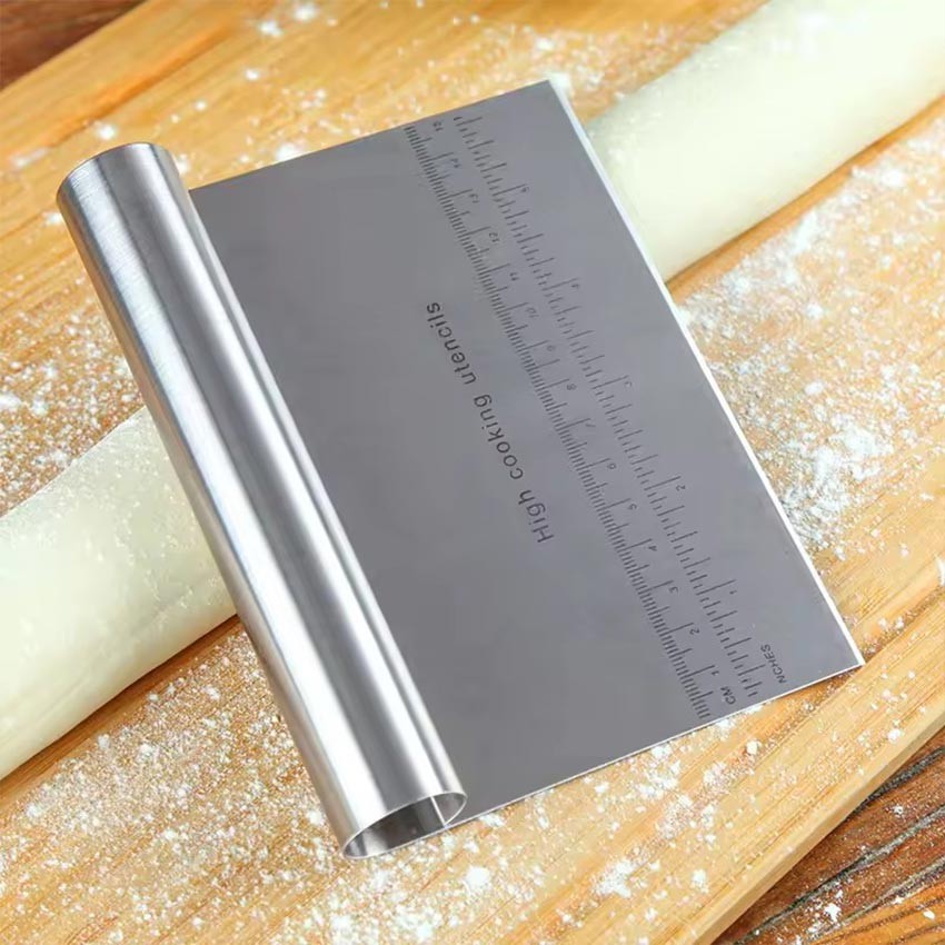 Cake Scraper Kue Stainless Panjang 22 15 Cm Untuk Bolu Gulung
