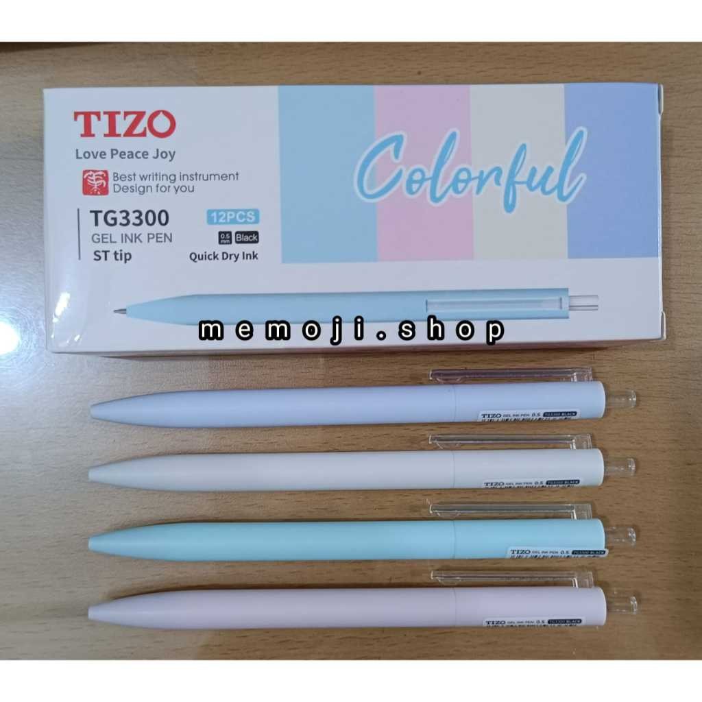 

Pulpen Gel TIZO TG3300 Colorful (12pc)