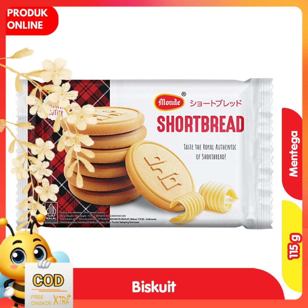 

Monde Shortbread Biskuit Rasa Mentega 115 g