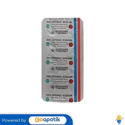 Diclofenac Sodium Novapharin 50 Mg Strip 10 Tablet