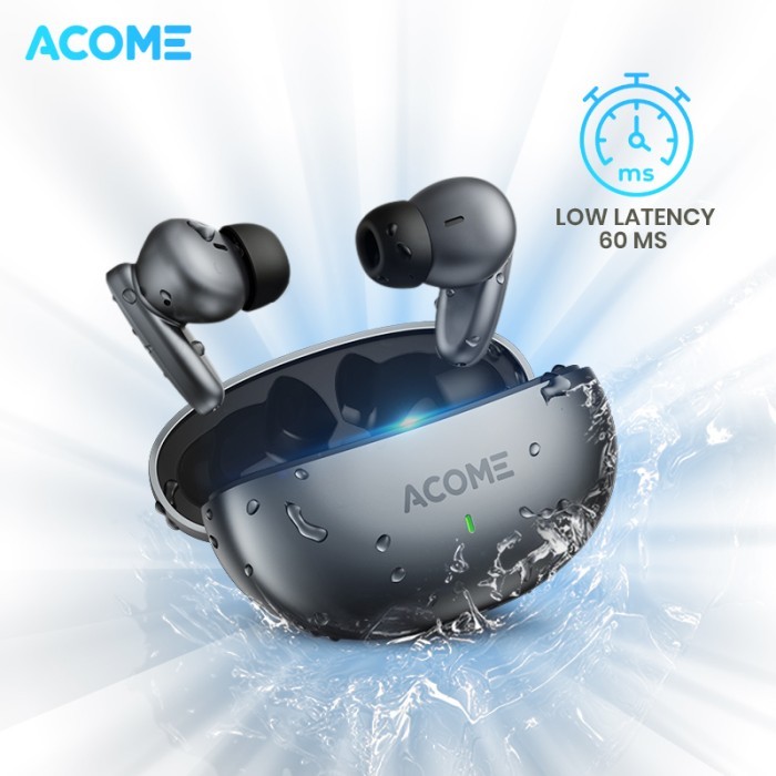"R.V.Shop" - TERBARU ACOME TWS T8 Headset Wireless Earphone Bluetooth 5.3 IPX5 Waterproof - T8