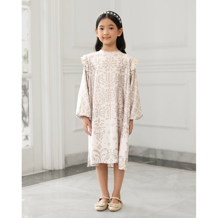 Geulis.id HAFSA DRESS / DRESS ANAK PEREMPUAN (4 warna) - SAGE, 3-4