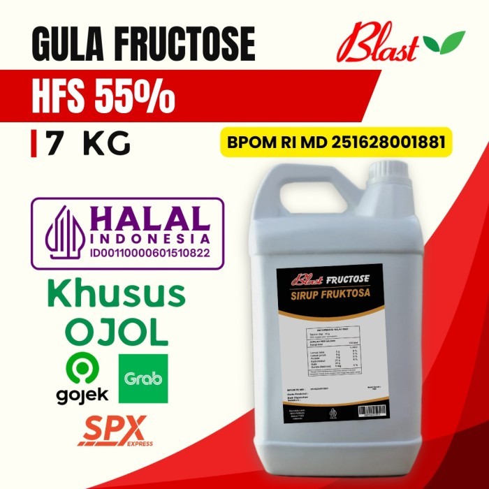 

Premium Fructose (Gula Cair) -7kg (Khusus Grab/Gojek)