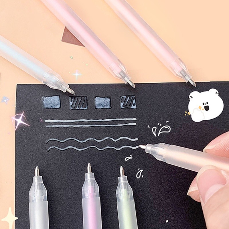 

6pcs / Set Pena Lem Cair Portable Cepat Kering Untuk Pelajar DIY