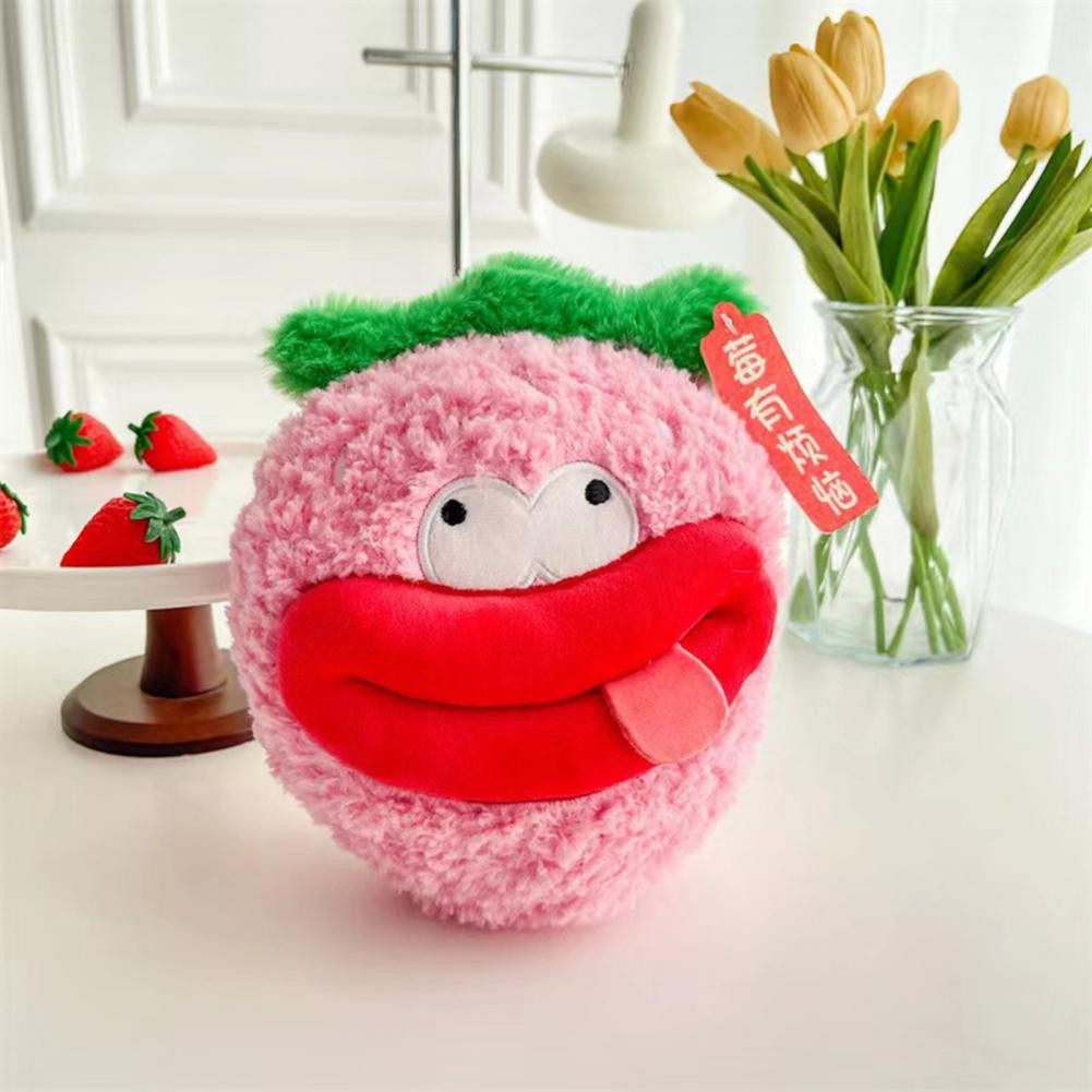 

Plush Fruit Toy Pp Cotton Stuffed Toy Fruit Plush Toy Set Strawberry Peach Banana Avocado Pear Durian Doll Pillow Home for Kids