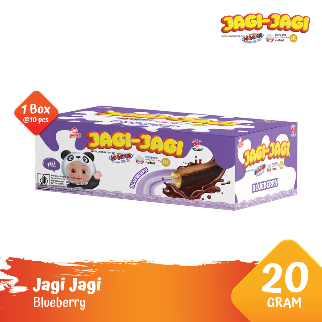 

Jagi Jagi Snack 20gr - Blueberry [1 Box @ 10 Pcs]