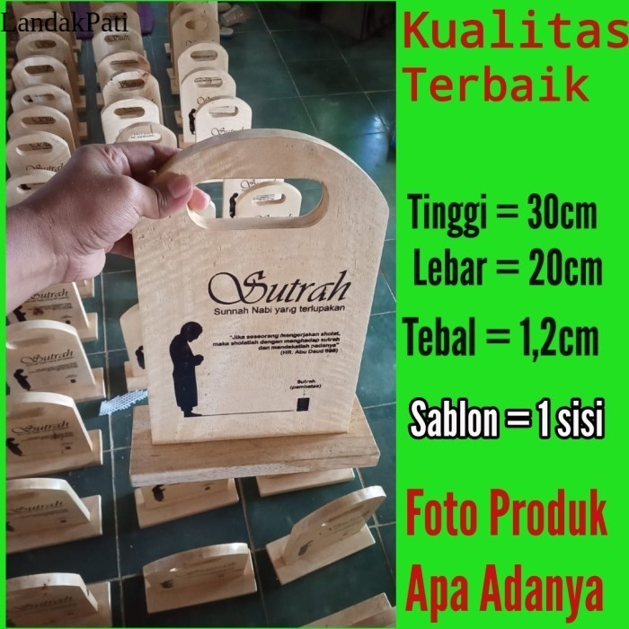 

YG4 Sutrah Sholat - Sutroh Pembatas Shof Solat - Bahan Kayu Termurah