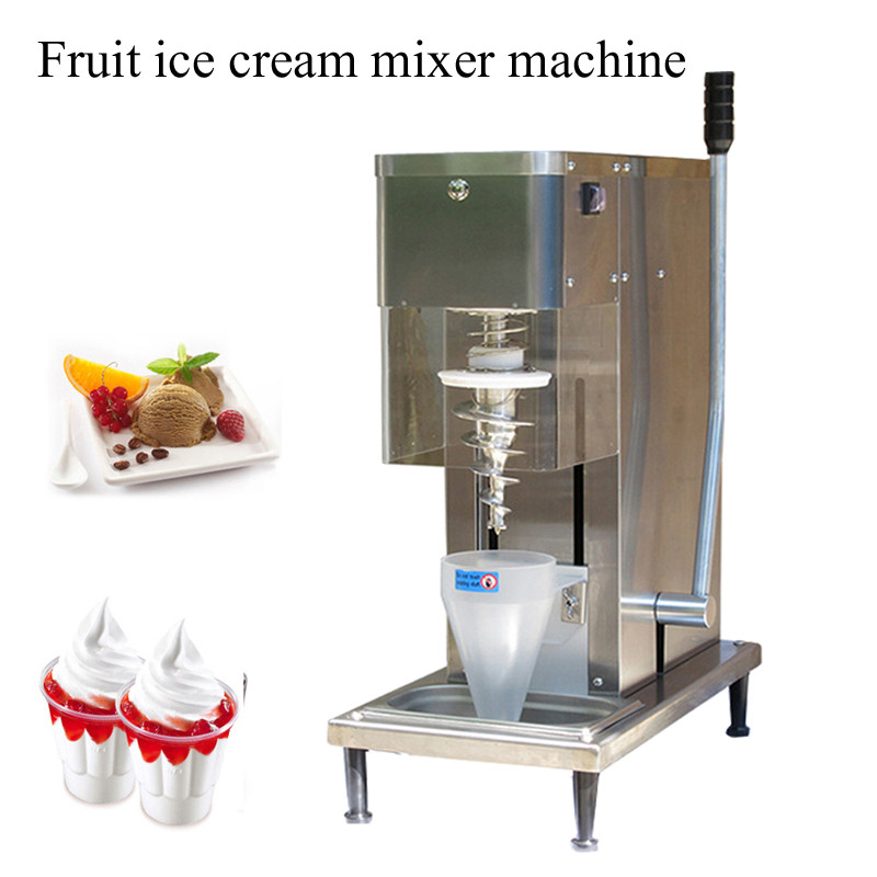 Soft Ice Cream Mixer Frozen Dessert Mixer Mcflurry Machine Oreo Cyclone Commercial Ice Cream Shop Re