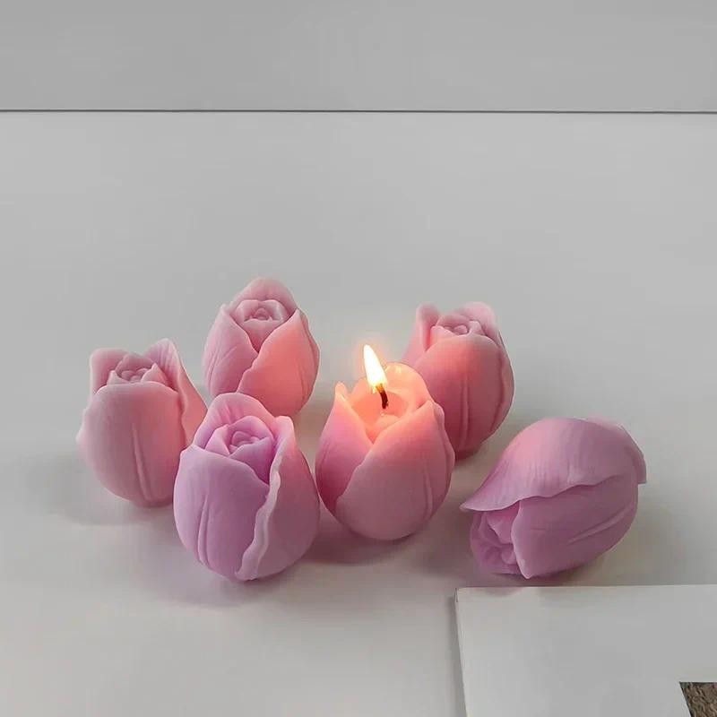 

3D Tulips Candle Silicone Mold DIY Flower Tulip Resin Plaster Decoration