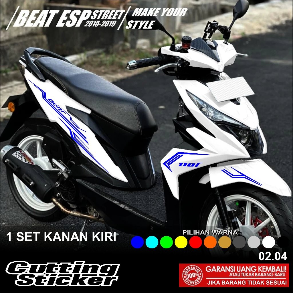 Striping Beat New Esp 2017 2018 2019 Cutting Sticker Cutting Sticker Motor Beat Striping Cutting Bea