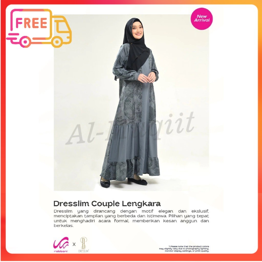 DISKON RABBANI ORI - Dresslim Couple Lengkara / Gamis Dresslim Rabbani Terbaru Original Murah Al-Muq