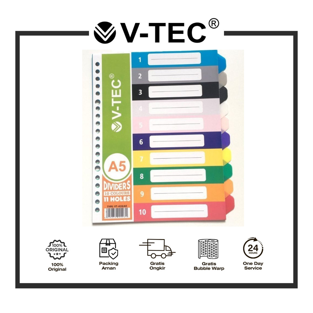 

V-TEC DEVIDER A5 10 SHEET