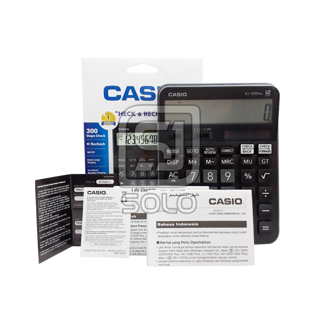 

Kalkulator Casio DJ-120D+ Plus Calculator Desktop Original