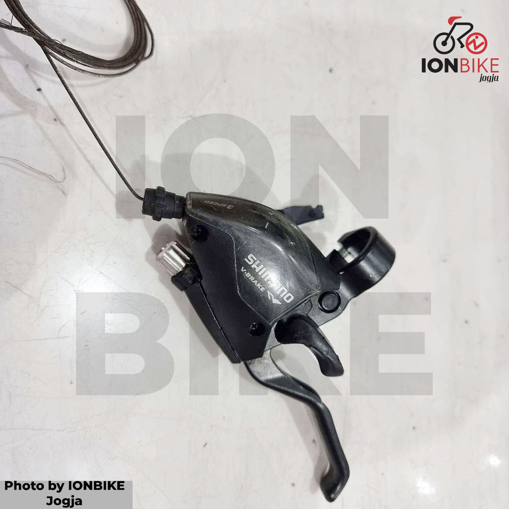 BARANG COPOTAN - Shifter Kiri Shimano STEF51 3 Speed Kode TBP1616 Fungsi Normal Minus Tuas Pecah Bek