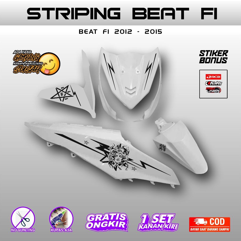 Striping Beat Fi / Striping Beat / Stiker Beat / Striping Motor Matic Medusa