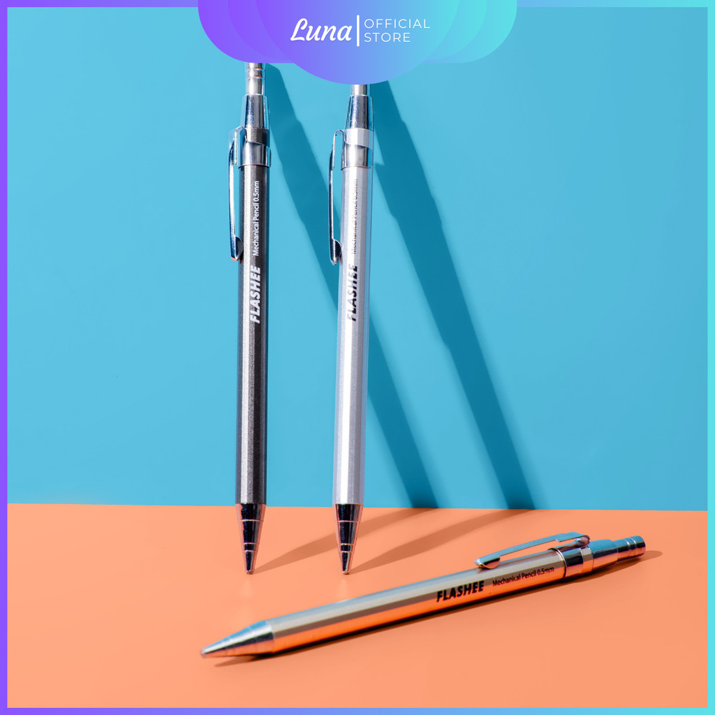 

Mechanic Pencil Pensil Mekanik Metal Tip 0.5mm Pensil Mekanik Pentel Graph Geer Besi Tipis