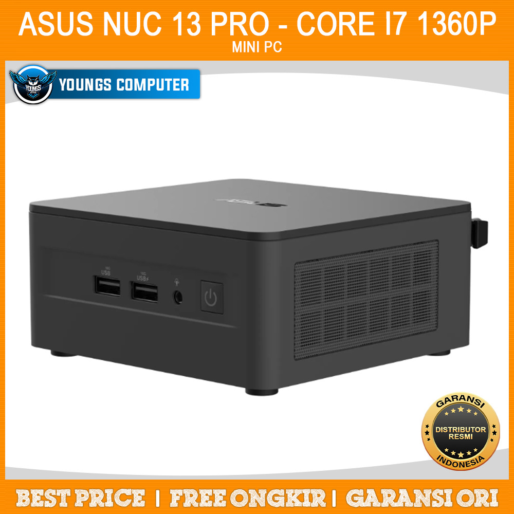 ASUS Intel NUC Pro Core i7 1360P Gen 13th 13ANHI7 DOS Home Barbone | Mini PC Asus NUC 13 Pro RNUC13A