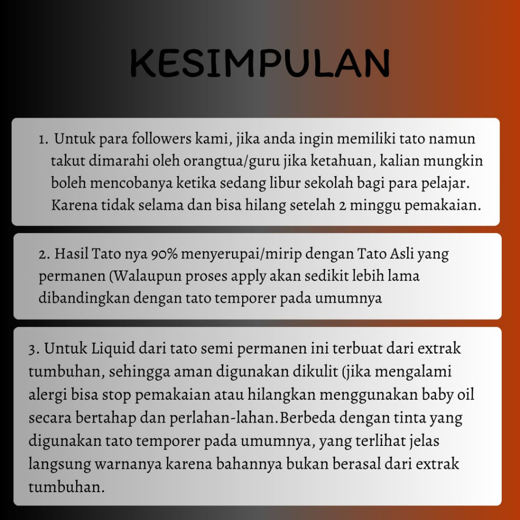 RT7 TattooPop - Stiker Tato Temporer Motif Tulisan - Tato Temporer Lengan, Kaki, Punggung - Tato