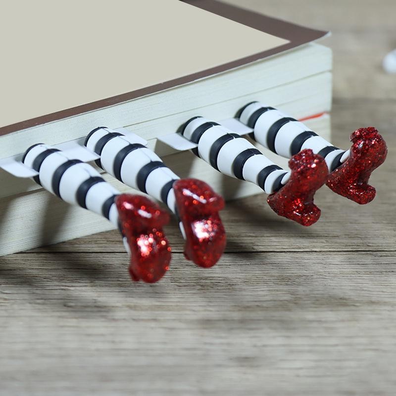 

1PCS 3d Wicked Witch Bookmark ABS Witch Bookmark Legs Handmade For Book Lovers Gifts Stationery Office School Supplies