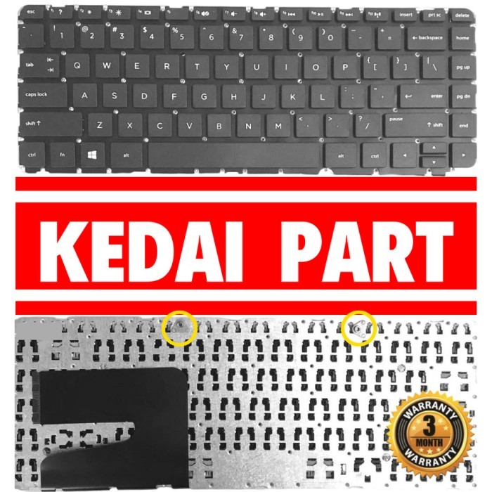 Keyboard HP Pavilion HP 14-D000 14-N 14-N010AX HP 240 G2 248 G1 3 Baut - 14-D