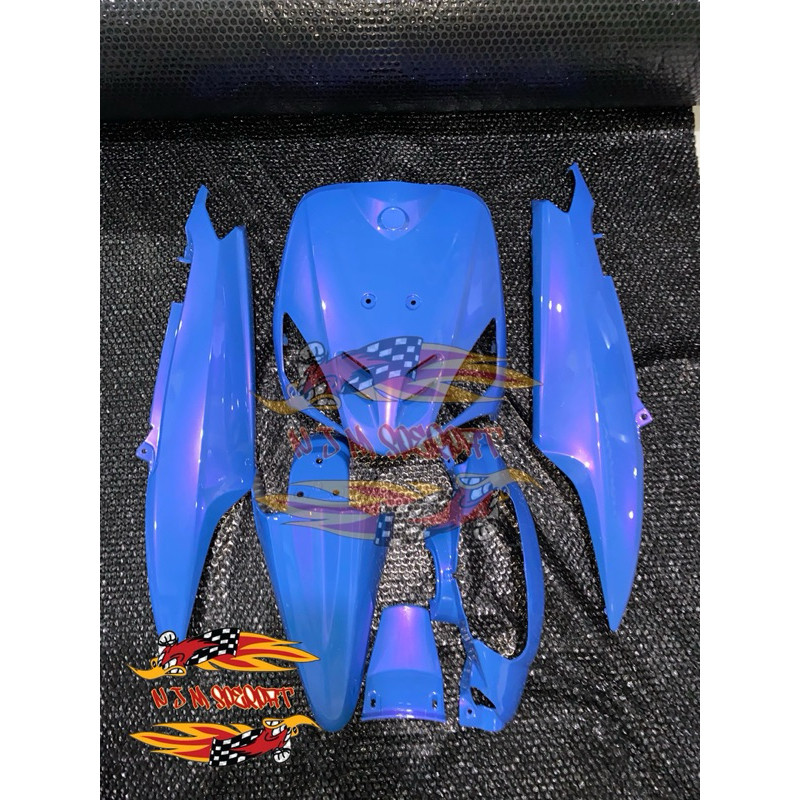 Full body halus yamaha mio sporty Xeralic Blue Lembayung Ungu (Cat custom)