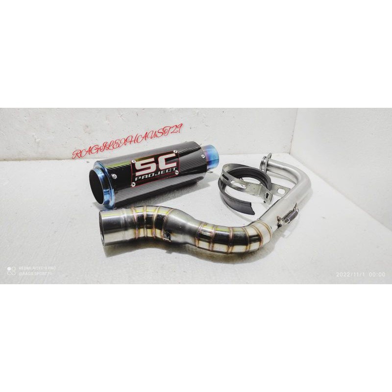 Knalpot Racing SC PROJECT/Vario/Beat/Genio/Fino/Scopee/Mio j/Mio M3/Mio GT/Mio Sporty/ADV/Lexi/Xeon