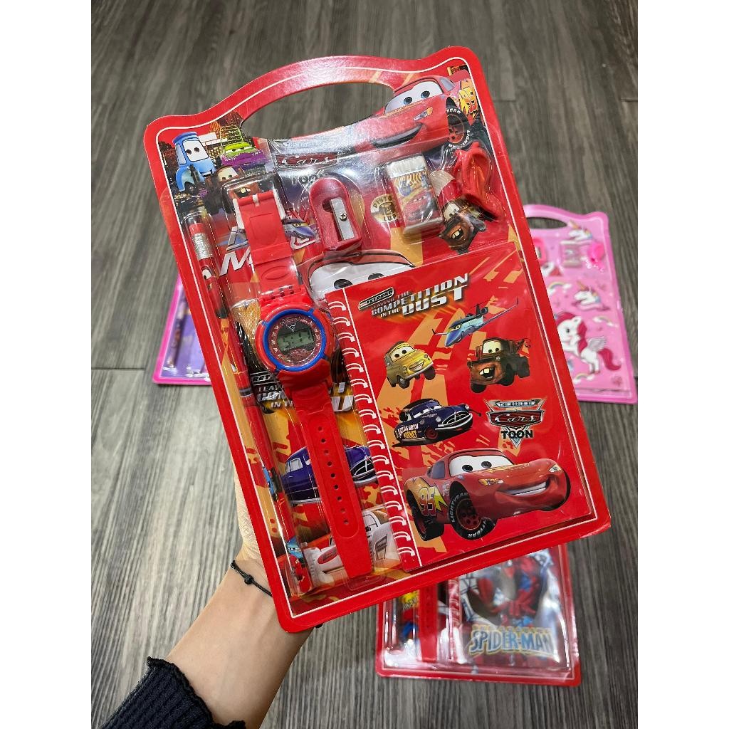 

Alat Tulis Set Karakter Kotak Pensil/Jam Tangan Anak/Pensil/Penghapus/Serutan REAL PICTURE