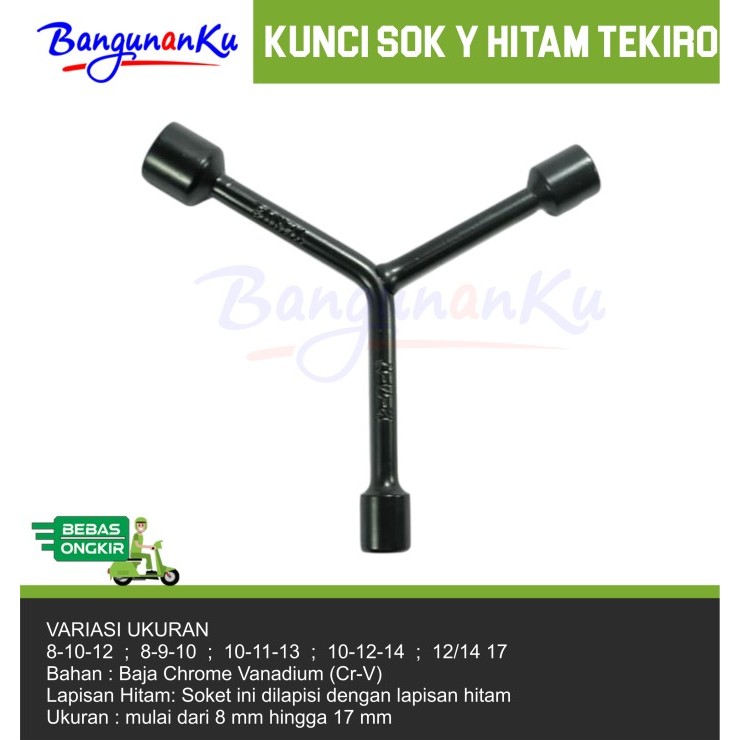 KUNCI SOK Y HITAM TEKIRO / KUNCI SOK TEKIRO / KUNCI PAS Y TEKIRO / KUNCI SOK Y TAHAN KARAT