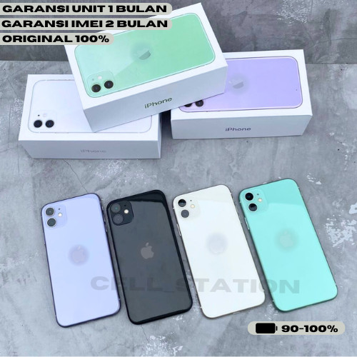 iphone 11 normal minus second original 100% 256gb 128gb 64gb fullset mulus like new inter