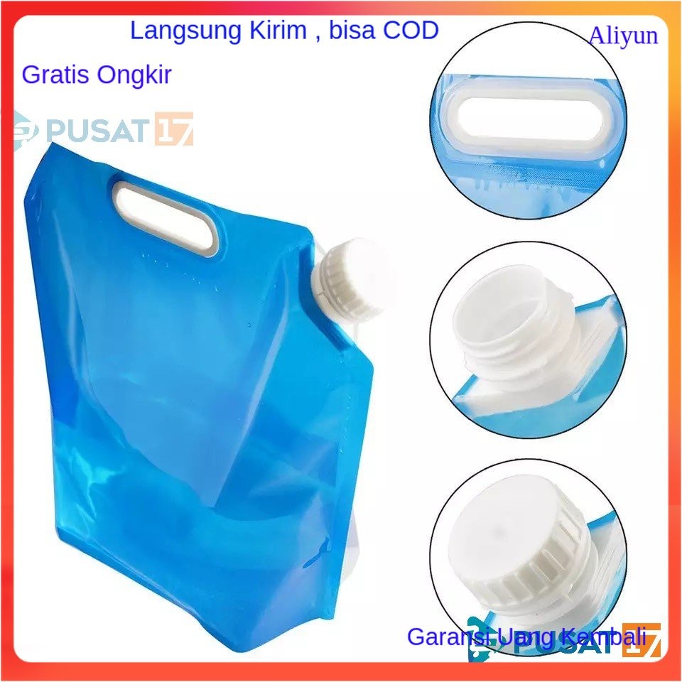 Tas Kantong Plastik Air Lipat 5 Liter 10 Liter / Water Tank Portable Alat Hampers Asesoris Asesories