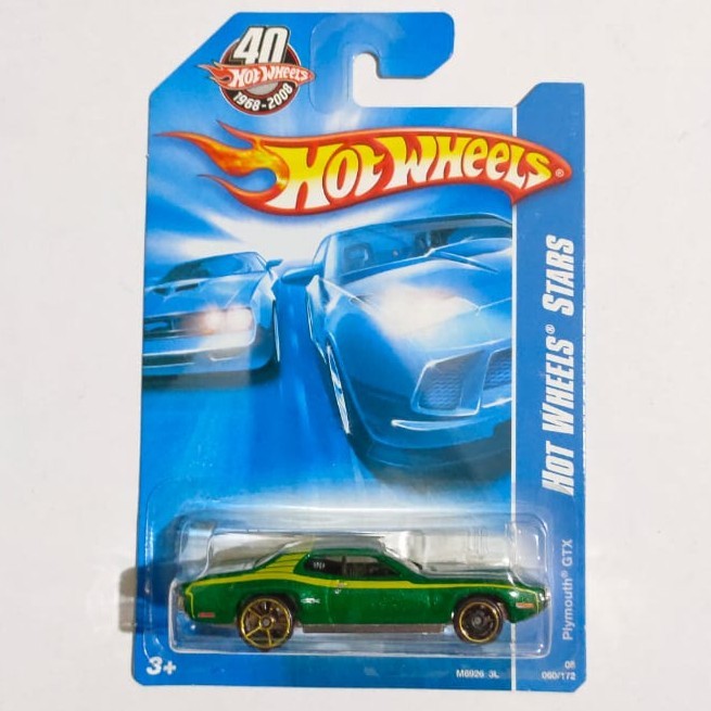 SR99 HW Hot Wheels Plymouth GTX hijau 2008