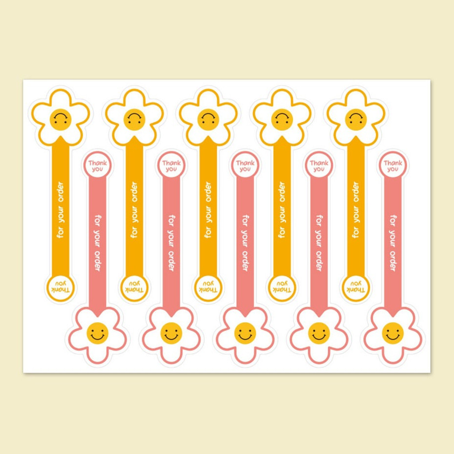 

(50 Pcs) Stiker Label Open Me Thank You Have A Nice Day / Stiker Thank You For Your Order Open Me