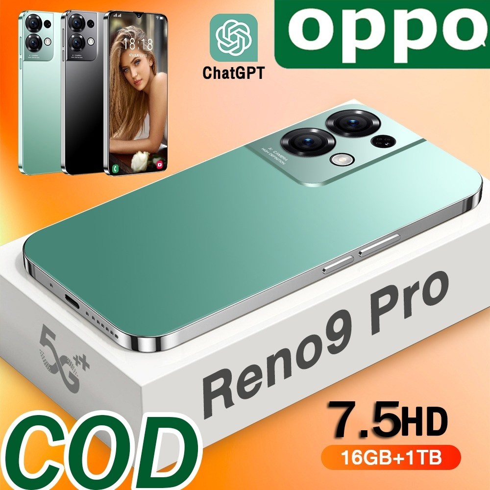【Bisa COD】HP Murah Reno 9 Pro Handphone Android 4g/5g 7.5inci 12GB + 512GB Dual SIM Garansi Resmi Gr