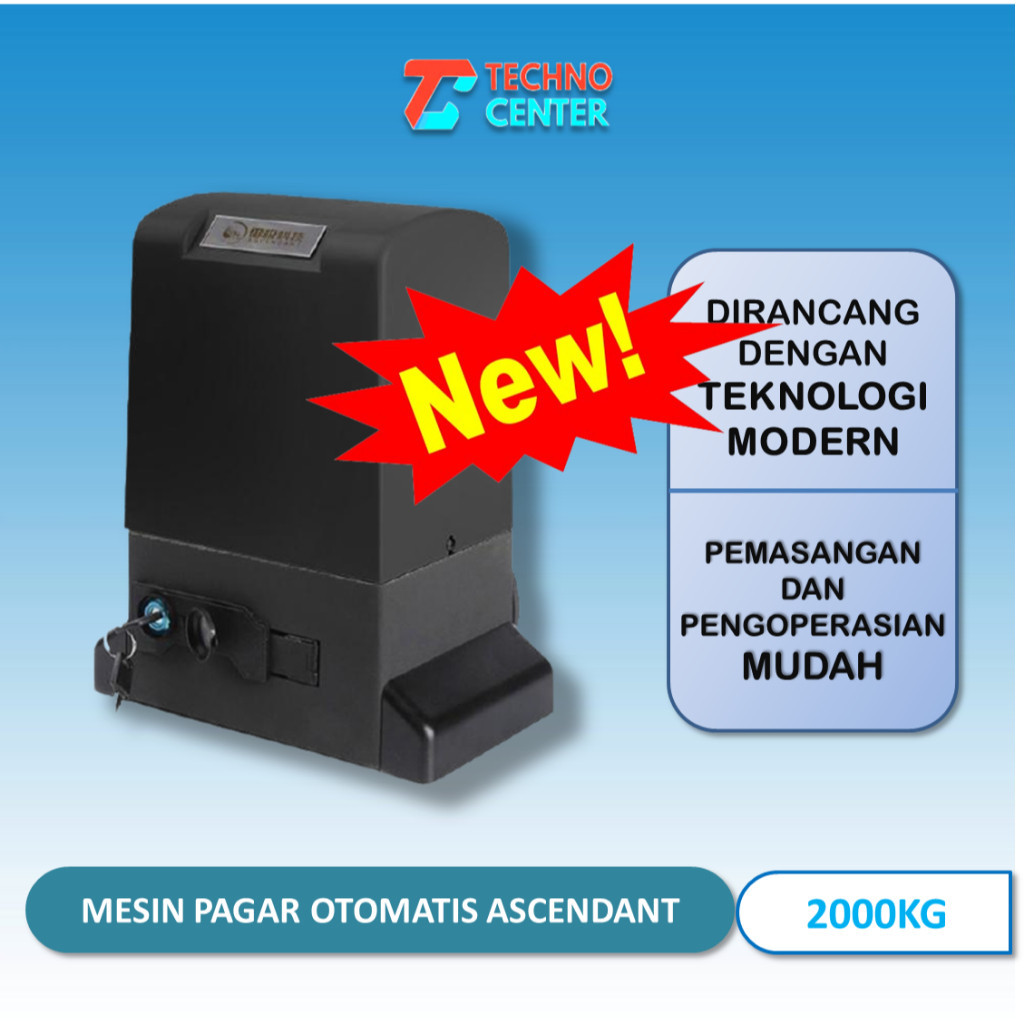 MESIN PAGAR OTOMATIS 2000KG | SLIDING GATE ASCENDANT 2TON BERKUALITAS 2 TON