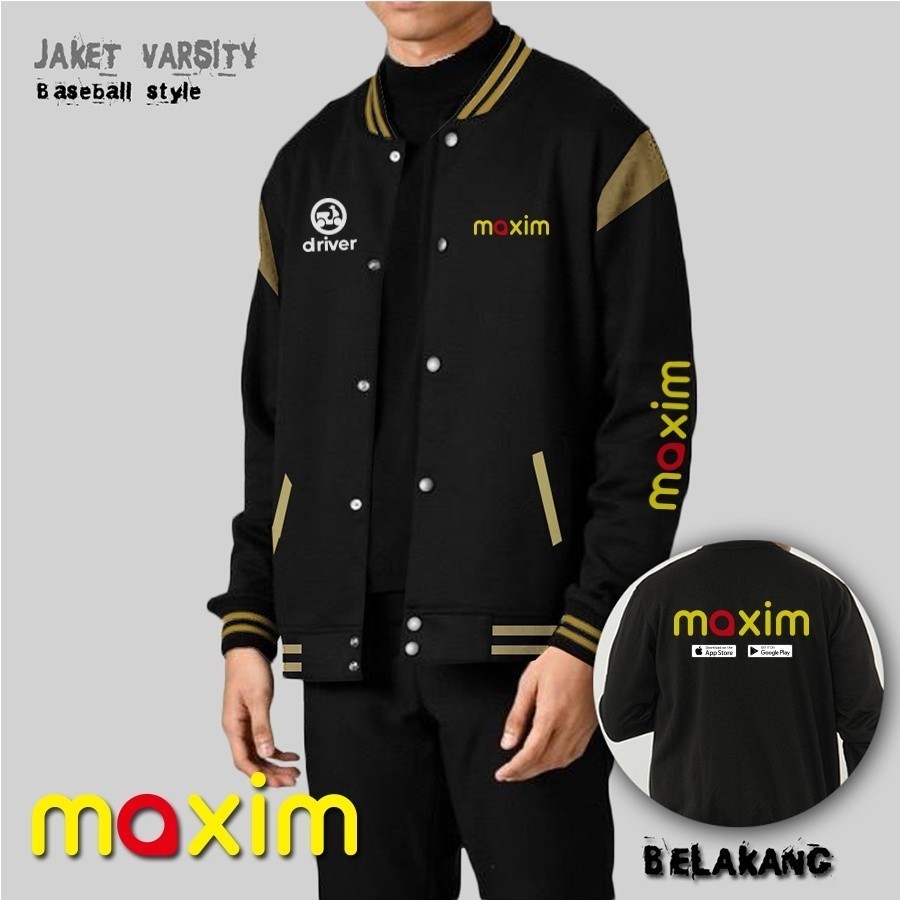 JAKET DRIVER MAXIM BASEBALL / JAKET DRIVER KEREN / CUSTOM SABLON
