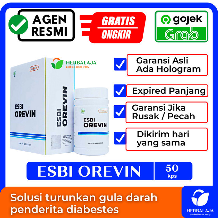 

Baru !! ESBI OREVIN ASLI ORIGINAL OBAT PENURUN GULA DARAH DIABETES HERBAL