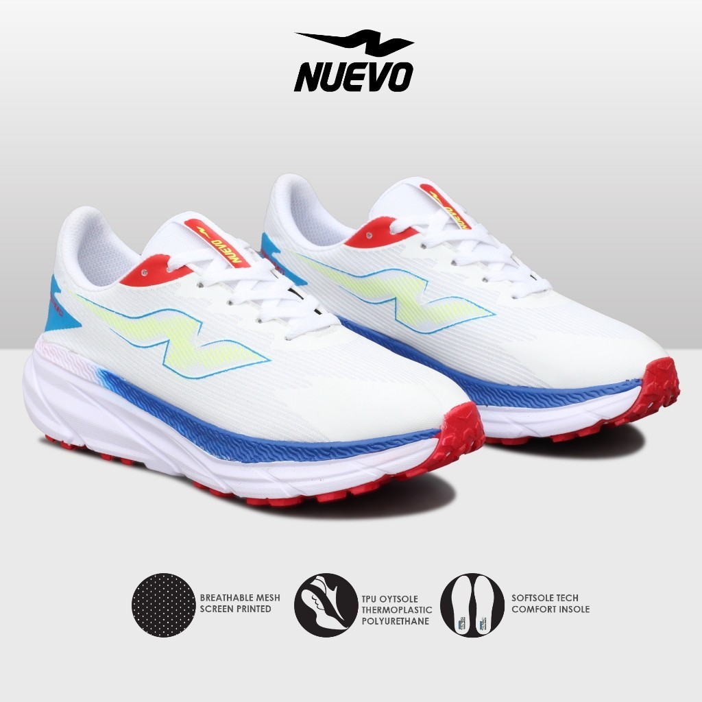 kn7yhc NUEVO - Crospeed Putih | Sepatu Sneakers Running Gym Shoes Olahraga Pria