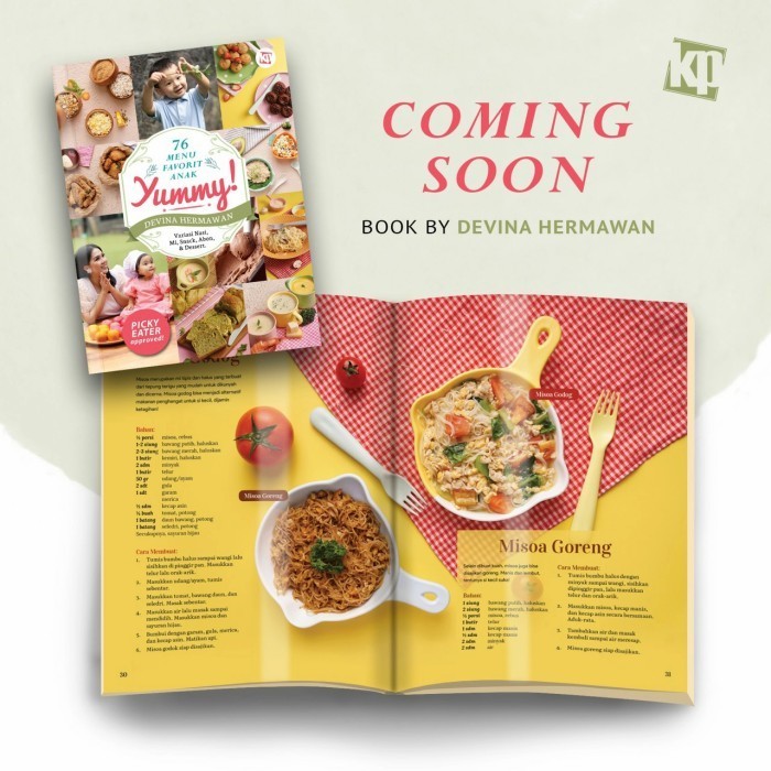 Terlaris ✨ -Buku Resep Yummy; 76 Menu Favorit Anak - Devina Hermawan