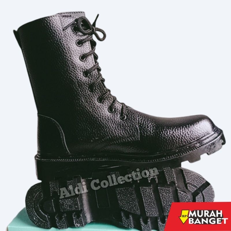 Sepatu pdh- Sepatu Pdl Kulit Jeruk TNI Polri Linmas kulit asli tanpa resleting Sepatu PDL Kulit Asli
