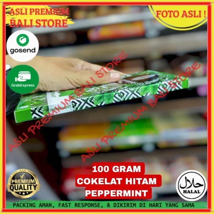 

OLEH OLEH MAKANAN CEMILAN CAMILAN SNACK KULINER KHAS ASLI ORI ORIGINAL BALI COKLAT COKELAT HITAM PEPPERMINT