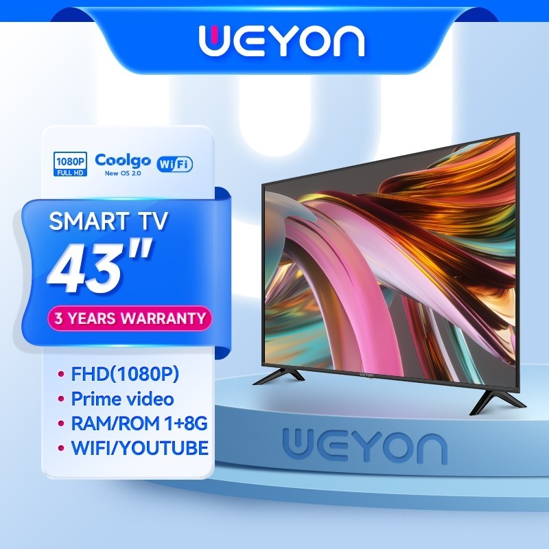 WEYON Smart TV 43 Inch TV LED Coolita OS Televisi LED 43 Inch Digital TV Youtube-Web Browser-Wifi