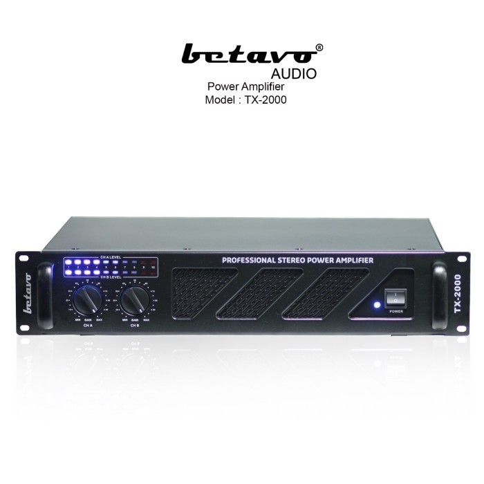 BETAVO AUDIO PROFESSIONAL POWER AMPLIFIER TX-2000