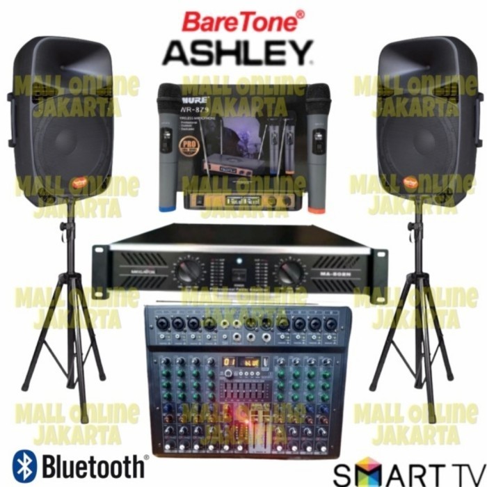Paket speaker aktif pasif 15 inch ashley sound system outdoor